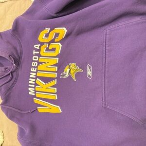 Reebok Purple and Yellow Vikings Hoodie